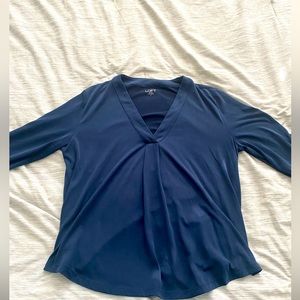 Loft Navy Blouse
